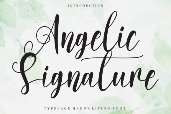 Angelic Signature: A Refined Script Font for Elegant Branding