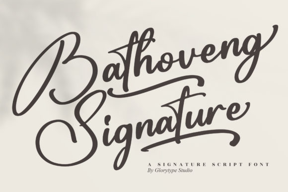Bathoveng Signature Font for Campaign Design