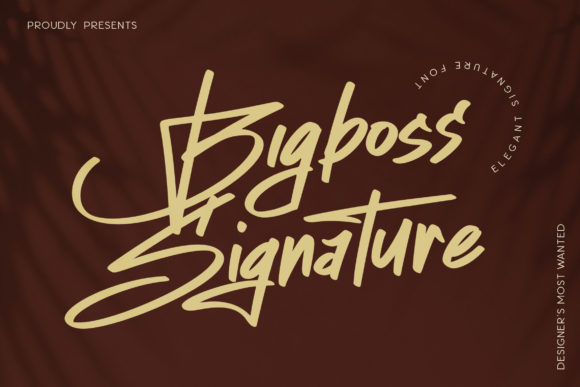 Bigboss Signature Font for Bold Branding