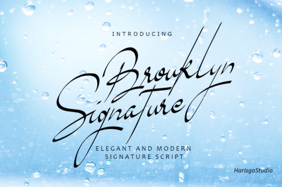 Brouklyn Signature: A Delicate Script Font for Elegant Branding