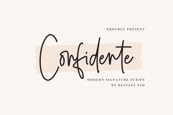 Confidente Signature: A Playful Script Font for Campaigns