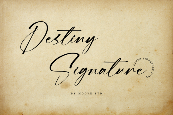 Destiny Signature: The Script Font for Marketers