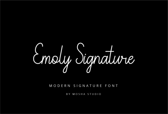 Emoly Signature: The Handwritten Font for Crafters