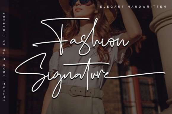 Fashion Signature: The Handwritten Font for Modern Brands