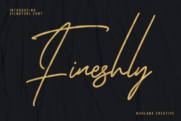 Fineshly Signature Font for Branding