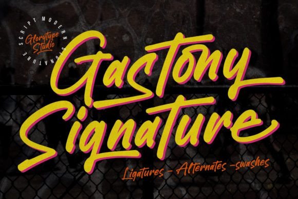 Gastony Signature: A Premium Script Font for Campaigns