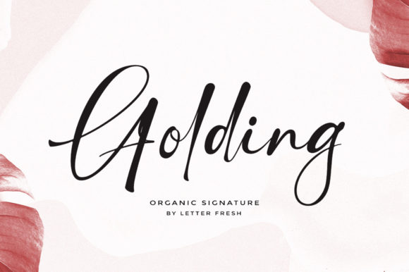 Golding Signature: A Script Font for Modern Web Design