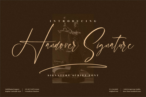 Handover Signature: A Refined Typeface for Editorial Design