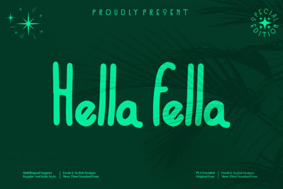 Hella Fella: A Modern Sans Serif Font for Web Design