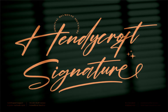 Hendycroft Signature Font Review for Designers
