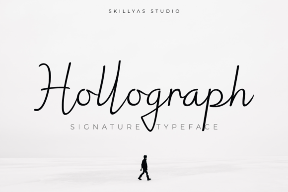 Hollograph Signature: A Delicate Script Font for Web Design