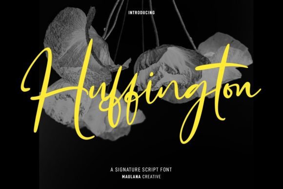 Huffington Script Font for Crafters