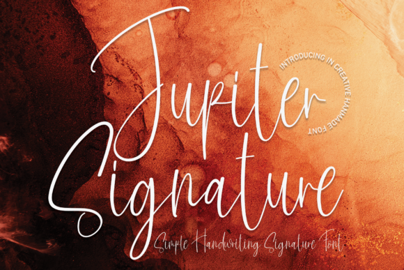 Jupiter Signature: A Timeless Handwritten Font for Branding