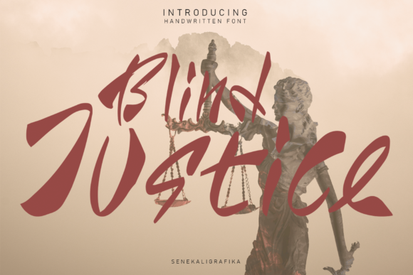 Justice Blind: A Handwritten Font for Bold Web Design