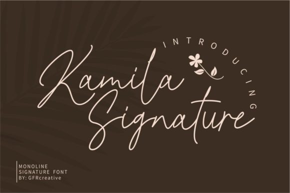 Kamila Signature: A Playful Script Font for Branding