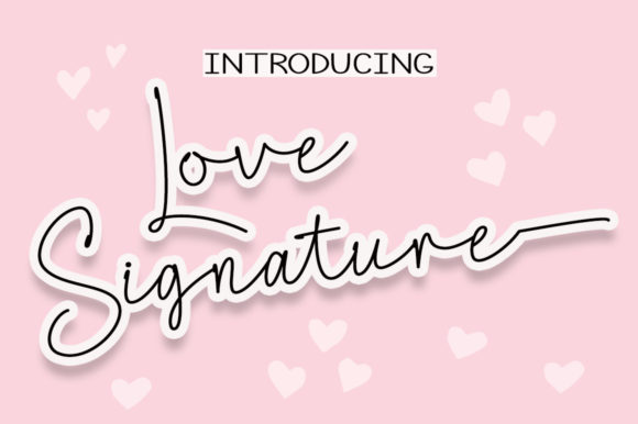 Love Signature Font for Elegant Branding