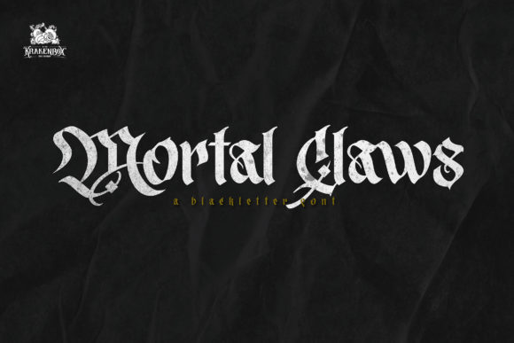 Mortal Claws Font: A Bold Blackletter for Web Design