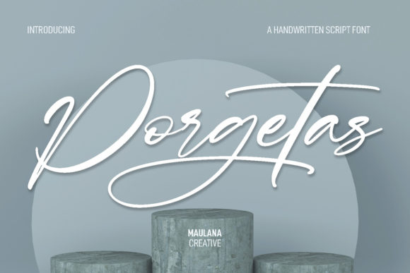Porgetas: A Script Font for Modern Branding