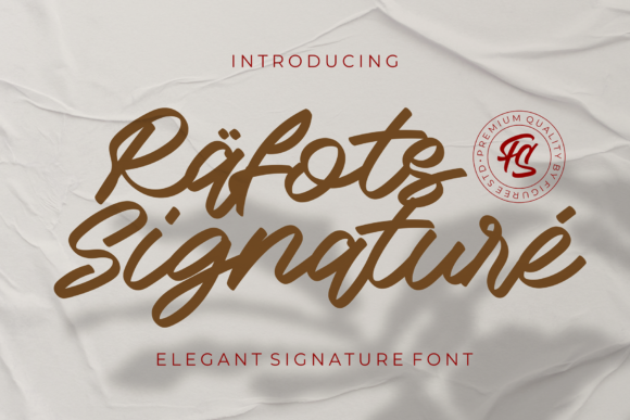 Rafots Signature Font for Crafters