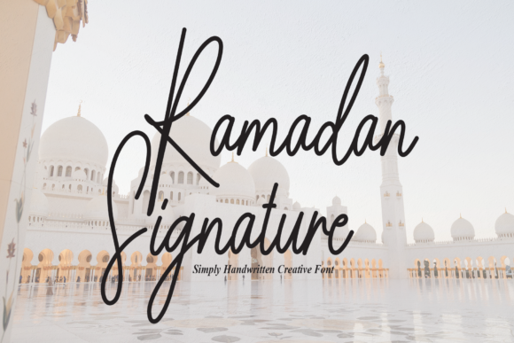 Ramadan Signature: A Script Font for Elegant Branding