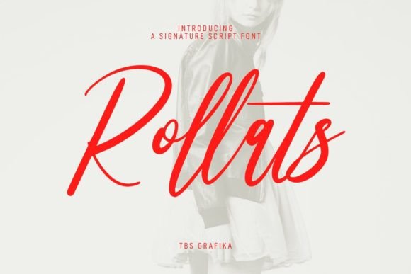 Rollats: A Signature Script Font for Web Design