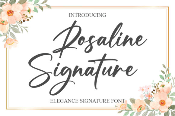 Rosaline Signature: A Graceful Script Font for Editorial Design