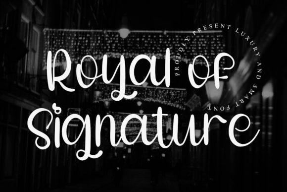 Royal of Signature Font for Crafters