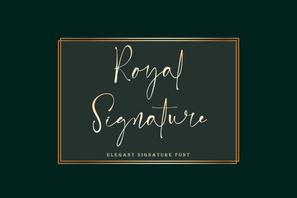 Royal Signature: The Script Font That Elevates Campaigns