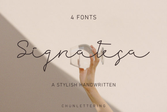Signatesa: A Clean Handwritten Font for Branding