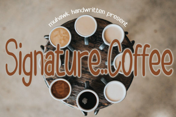 Signature Coffee: A Fresh Sans Serif Typeface for Editorial Design