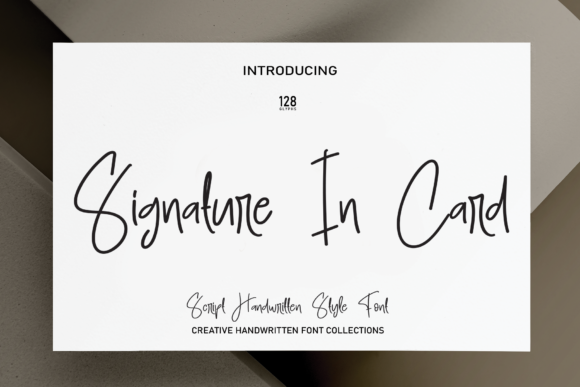 Signature in Card: A Script Font for Branding