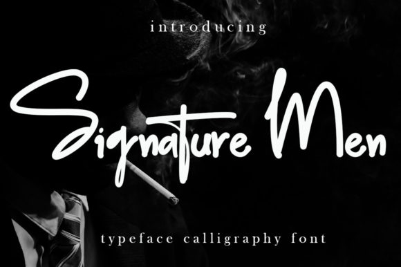 Signature Men Font for Modern Web Design