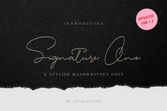 Signature One: A Script Font for Digital Design