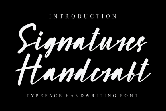 Signatures Handcraft: A Typeface for Polished Branding