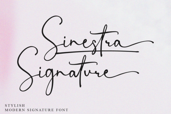 Sinestra Signature Font for Marketers