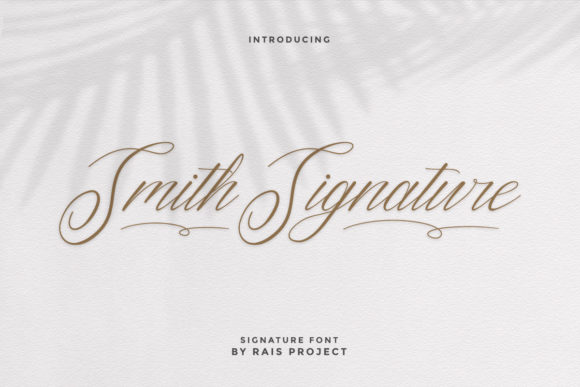 Smith Signature Font for Small Business Branding