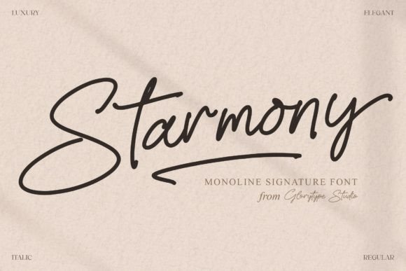 Starmony: The Handwritten Font for Clear Branding