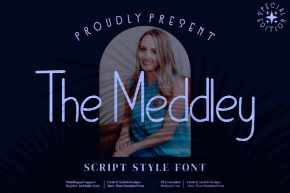 The Meddley: A Delicate Sans Serif Font for Branding