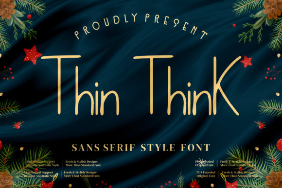 Thin Think: A Refined Sans Serif Typeface for Editorial Design