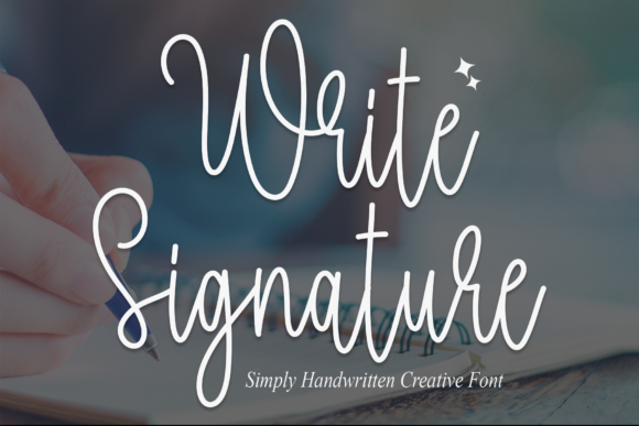 Write Signature: A Refined Script Font for Editorial Design